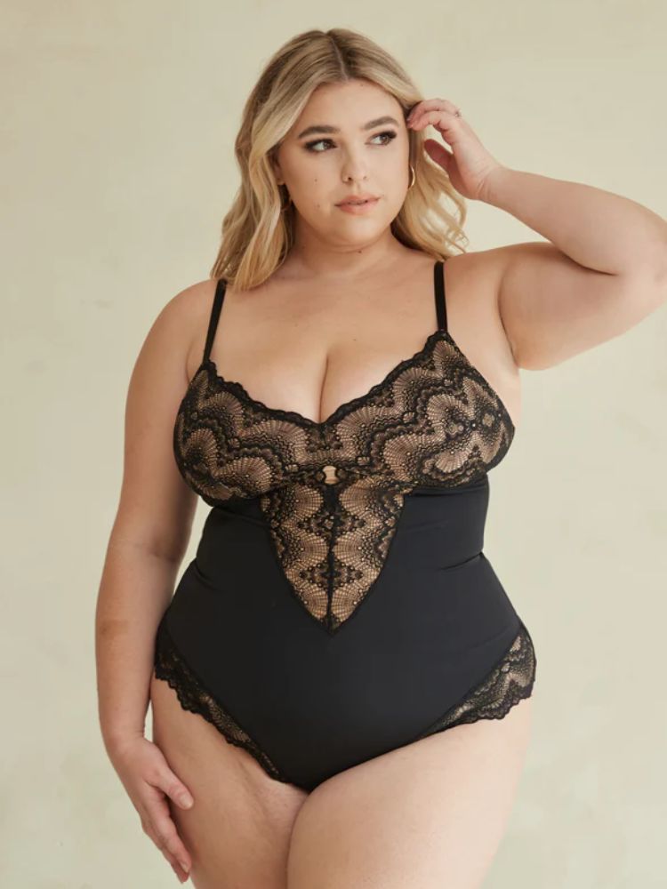 SereniSoft™ Rosaline - Kanten Shapewear Bodysuit - HeimDeals.be 